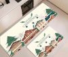 hot selling with elegnat patterns of  PU kitchen mats with christmas patterns