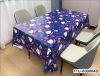  Rectangle Disposable Plastic Tablecloth for Christmas holiday ,Picnic, Birthday, BBQ, Party, Wedding (Black, Rectangle, 54in. X108in.)