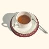 PU coffee cup coaster , Wipeable Easy to Clean Stain Resistant Heat Resistant Waterproof round coaster