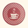 PU coffee cup coaster , Wipeable Easy to Clean Stain Resistant Heat Resistant Waterproof round coaster