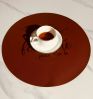Vinyl Placemat Waterproof Pu Leather Heat Resistant Dining Table placemat Decor Fall Kitchen Table Mats Indoor Outdoor