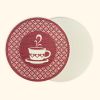 PU coffee cup coaster , Wipeable Easy to Clean Stain Resistant Heat Resistant Waterproof round coaster