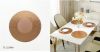 Vinyl Placemat Indoor Outdoor Waterproof Heat Resistant Dining Table placemat Decor Fall Kitchen Table Mats 