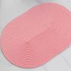  oval shape classic dinnerware  heat resistance woven  placemats 
