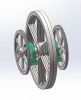 Customized flywheel energy saving alternator cast iron flywheel pulley for10kw, 15kw, 20kw, 30kw, 50kw eccentric