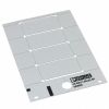 PLASTIC LABEL CARD SILVER