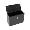 LOCKING STEEL SECURITY FILE BOX,