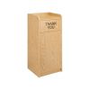 WOODEN WASTE RECEPTACLE W/TRAY T