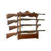 GUN WALL RACK, 4 LONG ...