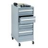 4 DRAWER TOOL TOTER, STEEL, GRAY