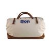 CANVAS TOOL BAG W/LEATHER TRIM,