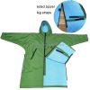 Sherpa fleece lined hooded windbreaker equestrian horse riding winter waterproof warm coat jacket changing robe