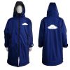 Custom waterproof long sleeve swim parka changing robe for men adult oversized coat surfing dry jacket