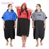 Customized Microfiber Quick-dry Adult Hooded Surf Poncho Towel For Beach Swimming