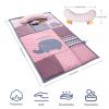 Baby Tummy Time Mat, Lovvie & Joy Portable PlayMat for Newborn Girl & Boy