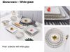 bowl, plate, heart bow...