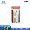 Low-cost battery ER14250 Lithium Battery China Suppliers 1200mAh Li/SOCl2 battery for electronic patrolling rod