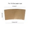 Paper cup sleeves for 8oz and 10-20oz cups