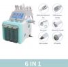6 in 1 Aqua Hydra Peeling Dermabrasion H2o2 Small Bubble Facial Care Hydro Facial Cleaning Machine