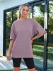 Womens Fashion Workout T Shirts Athletic Plus Size Tops Summer Trendy Clothes 2025 Short Sleeve Spring Tee