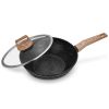 28cm Forged  Aluminium Non-stick Wokpan With Lid