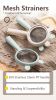 Mesh Strainers cartoon two hangers juice filter Stainless Steel