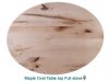 Oval  Hardwood Tabletop 
