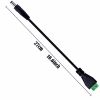 Weld-Free Connection Cable, DC5.5*2.5 Power Extension Cable, DC5.5*2.5 Male-Female Connection for CCTV Security Cameras 