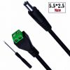 Weld-Free Connection Cable, DC5.5*2.5 Power Extension Cable, DC5.5*2.5 Male-Female Connection for CCTV Security Cameras 