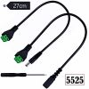 Weld-Free Connection Cable, DC5.5*2.5 Power Extension Cable, DC5.5*2.5 Male-Female Connection for CCTV Security Cameras 