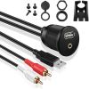 In-vehicle USB AUX 2RCA Audio-visual Data Cable