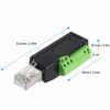 RJ45 Screw Terminal Wire Splitter Adapter, Screw Terminal Connector Network RJ45 Ethernet Adapter