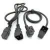 Red C19-C20 Horizontal Hole Figure-8 Tail, C20 to C13 Blue/Yellow High-Power PDU Server Power Cord