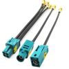 Custom All Kinds of Fakra A B C D E F G H Z Connectors RG58 RG302 RG174 Extension Fakra Cable