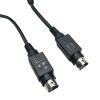 POWER DIN 3-Pin Assembled Connection Cable S-Type with DIN Plug Black Cable with Magnetic Ring