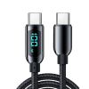 100W Dual Type-C Digital Display Data Cable for Fast Charging, Suitable for Apple and Android Phones and Laptop Charging Cable with Type-C 