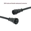 M20 Waterproof Joint Connector, Nylon 23-core LED Lighting Male and Female Power Plug Connecting Wire