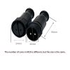 M20 Waterproof Joint Connector, Nylon 23-core LED Lighting Male and Female Power Plug Connecting Wire