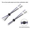 1007 18AWG Automotive Horn Audio Output Connection Extension Cable, In-vehicle Speaker Combination 6-pin Audio Cable