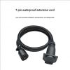 American-style 7-core Trailer Connector, RV Plug Wire, European-style 7-core Automotive Wire Plug, Adapted Power Cord