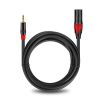 3.5mm to XLR Audio Cable - Live Streaming Sound Card Dedicated Cable, Condenser Microphone Noise-Reducing Cable, XLR Cable