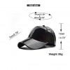 Party hat four-season universal pu solid color glossy hip-hop hat laser baseball cap sunshade waterproof cool