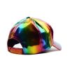 Party hat four-season universal pu solid color glossy hip-hop hat laser baseball cap sunshade waterproof cool