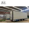 3 Axel Full Curtain Side Drawbar Truck Semi Trailer