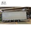 3 Axel Full Curtain Side Drawbar Truck Semi Trailer