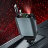 Upgraded 120W Retractable USB C Car Charger,New Starry Sky 4 in 1 Starlight Projection in Car Fast Charging Car Charger Adapter