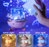 Starry Sky Projection Small Night Light Carousel Horse Remote Control Bluetooth Audio Cute Creative Birthday Gifts Bedside Lamps