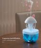 Rotating Water Droplet Aroma Diffuser Colourful Night Lights Aroma Essential Oil Air Humidifier Christmas Tree Jellyfish Model