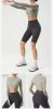 Women's Yoga Tops Long Sleeve Fitness Shirts, Cropped Workout Tee for Summer, Ab Revealing Sports Bra