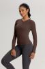 Women's Merino Wool Yoga Henley Top Ã¢ï¿½ï¿½ Stretchable & Long Sleeve